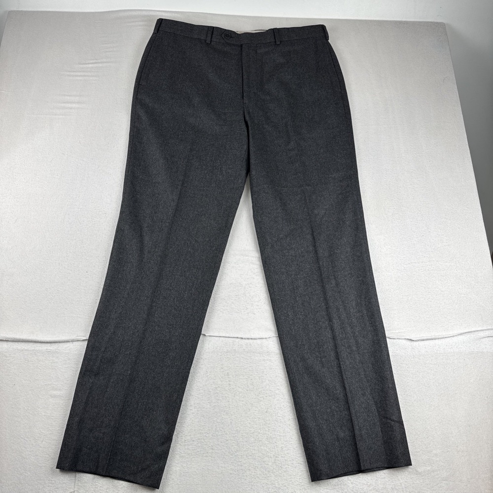 Brooks Brothers Madison Vitale Barberis Canonico Mens Dress Pants fits 35*31 - Picture 1 of 9